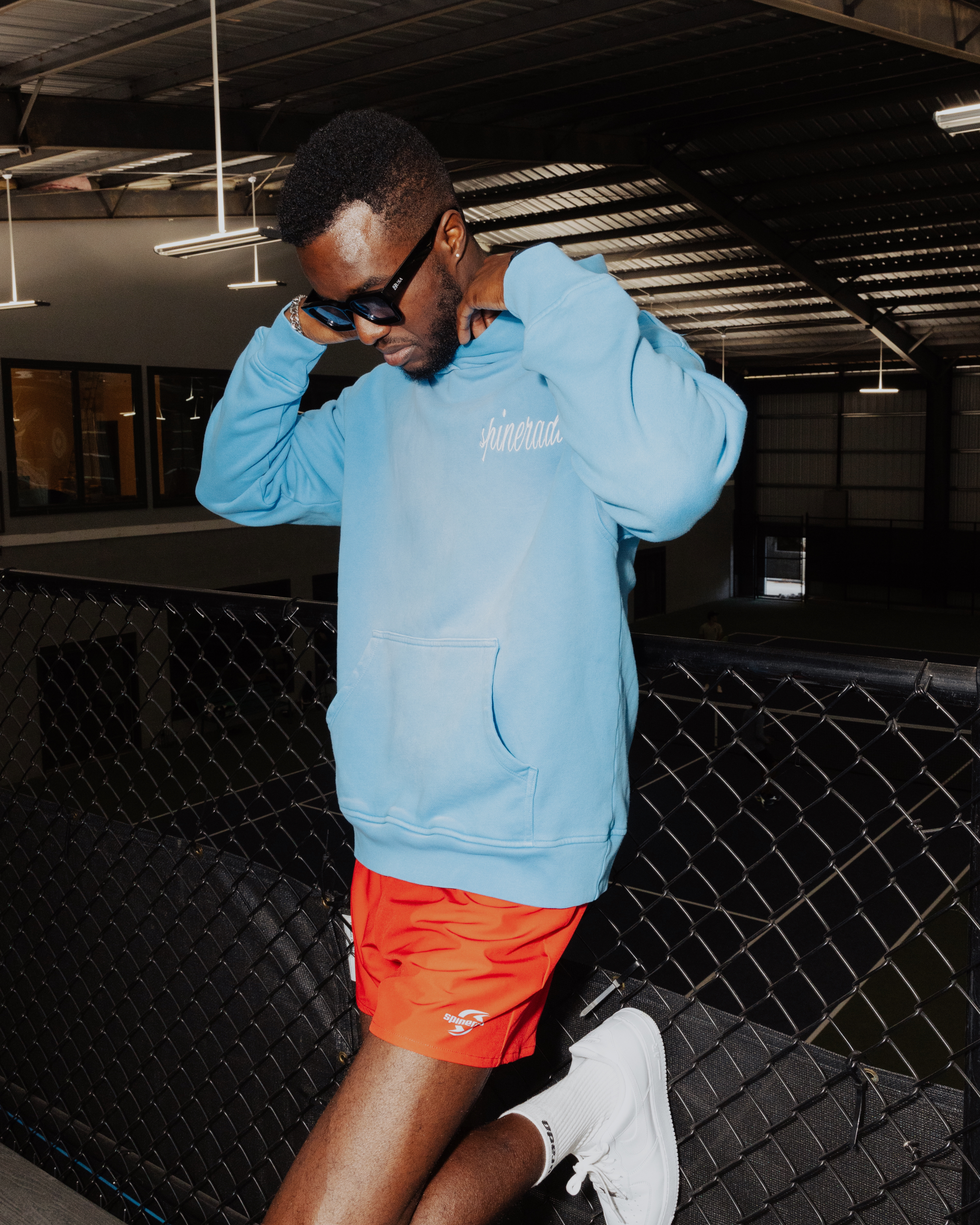 Vintage Ice Blue Hoodie